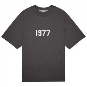 Essentials 1977 T-shirt Herren Schwarz | ESS-SN593357