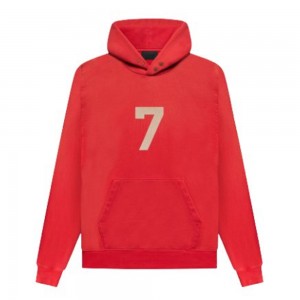 Essentials Fear of God 7 Hoodie Herren Rot | ESS-SN593324