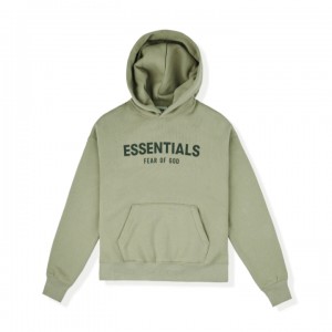 Essentials Fear of God Taupe Hoodie Herren Grün | ESS-SN593289