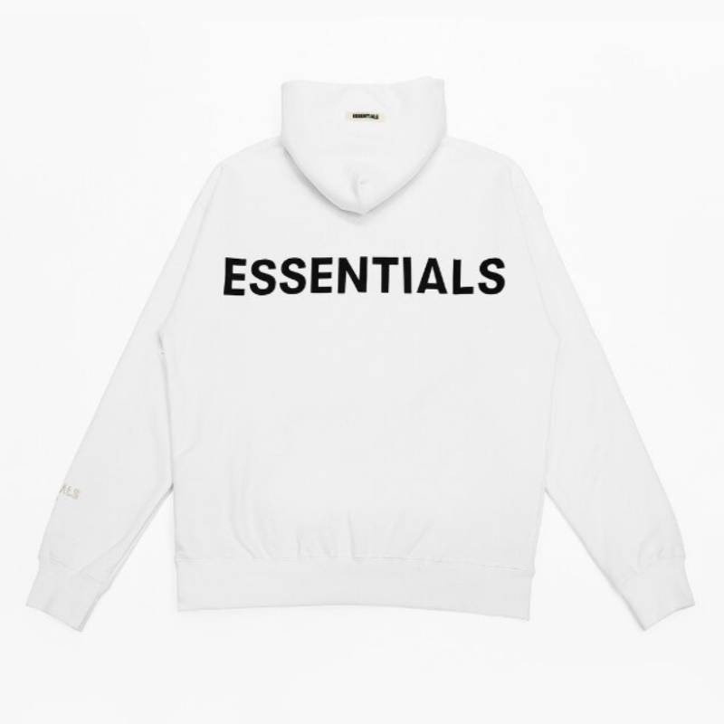 Essentials Fear Of God Reflective Letter Hoodie Herren Schwarz | ESS-SN593294