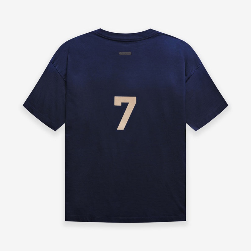 Essentials Fear of God 7 – T-shirt Damen Navy Blau | ESS-SN593401