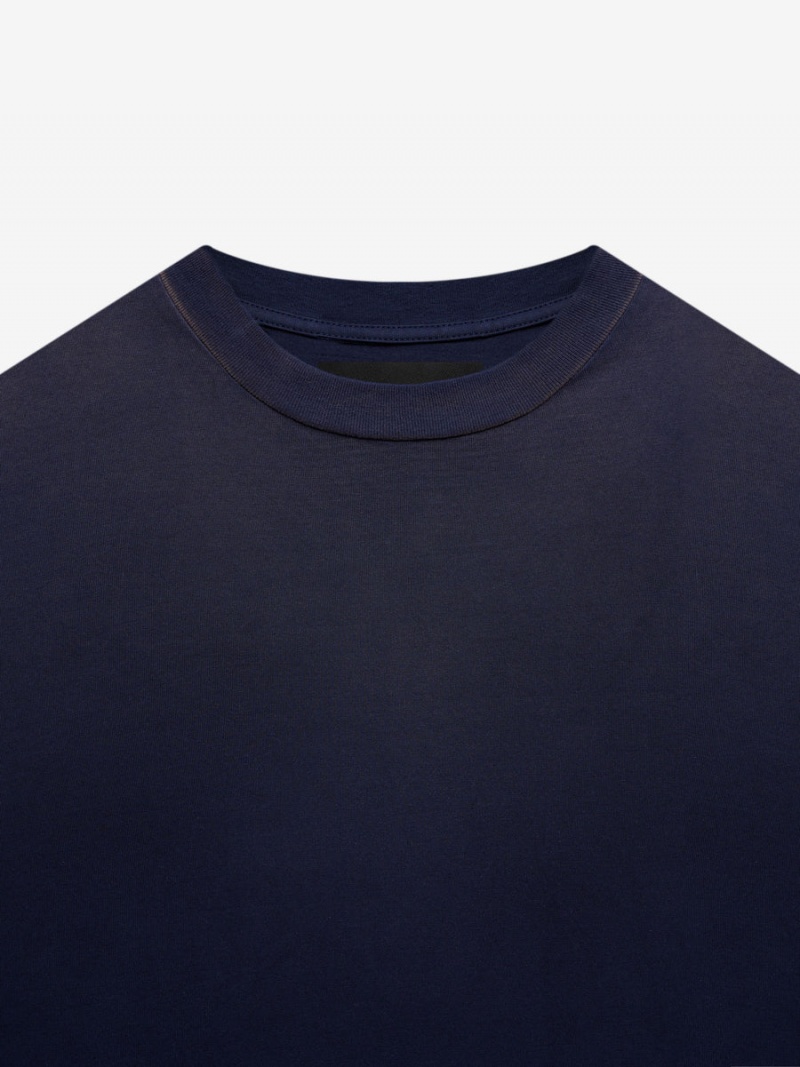 Essentials Fear of God 7 – T-shirt Damen Navy Blau | ESS-SN593401