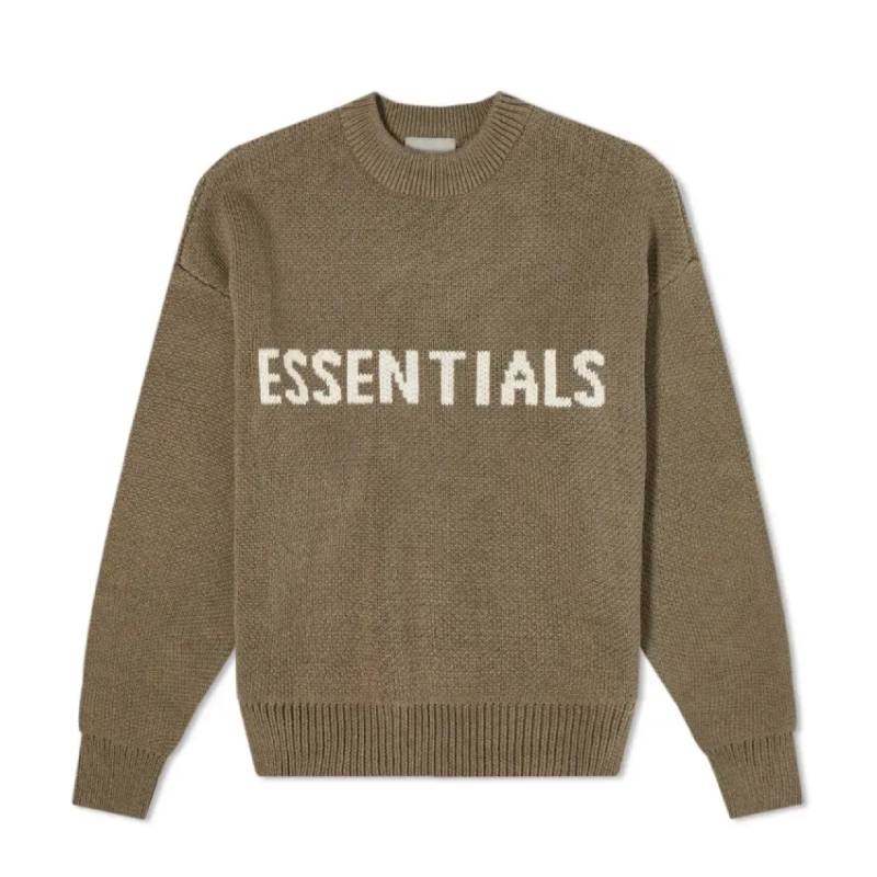 Essentials Fear of God Gestrickt Harvest Sweatshirt Herren Braun | ESS-SN593360