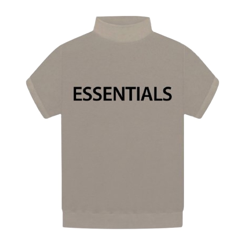 Essentials Fear of God Inside Out Mock Neck T-shirt Herren Grau | ESS-SN593344