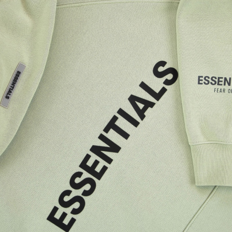 Essentials Fear of God Sage Hoodie Herren Hellgrün | ESS-SN593292