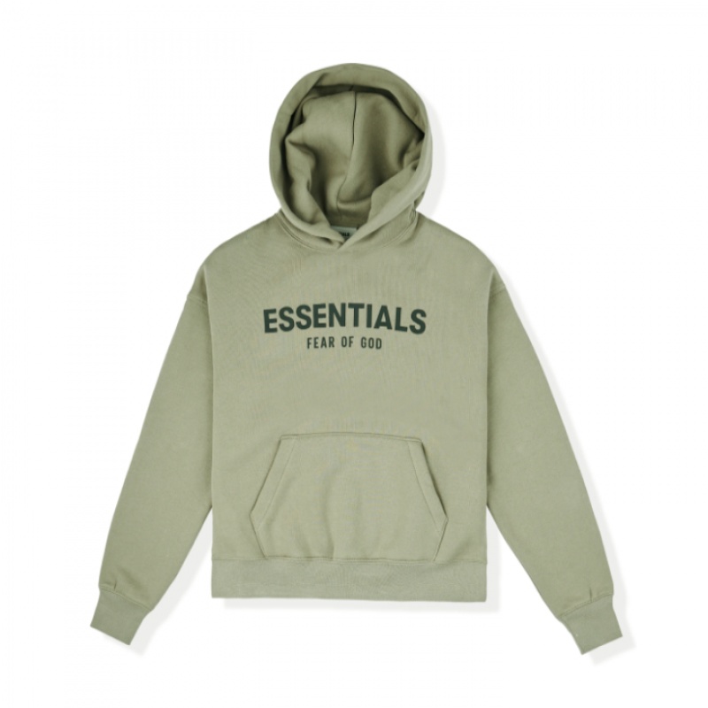 Essentials Fear of God Taupe Hoodie Herren Grün | ESS-SN593289