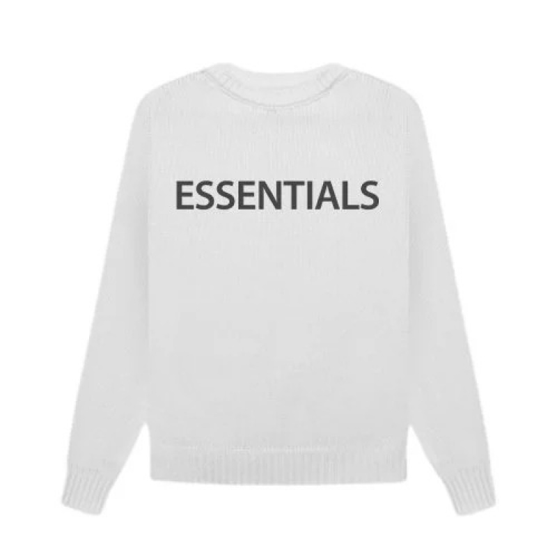 Essentials Overlapped Sweatshirt Herren Weiß | ESS-SN593363