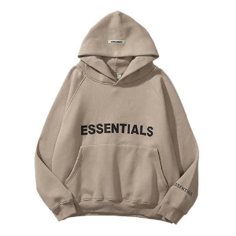 Essentials Oversized Hoodie Herren Beige | ESS-SN593329